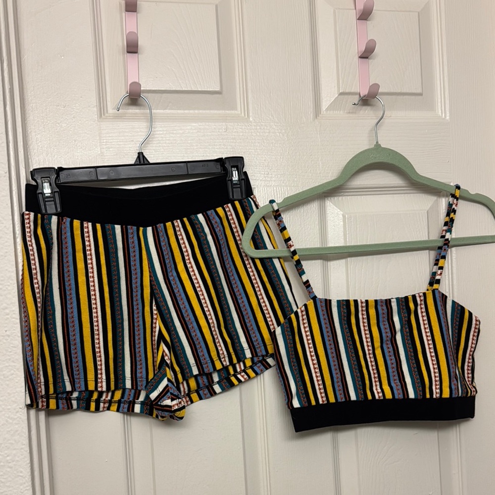 Zara Multicolor Striped Set